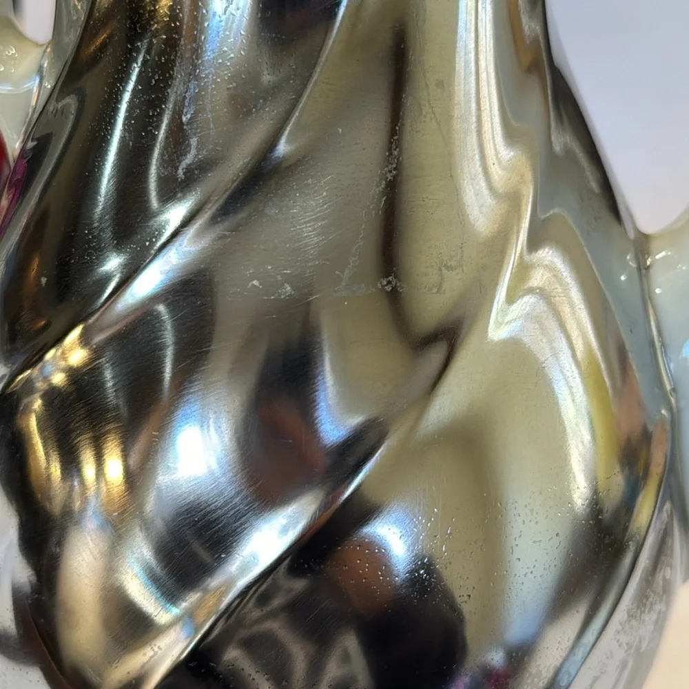 FEINSILBER SILVER CREAM PORCELAIN UNIQUE TEA POT SILVER‎ METAL